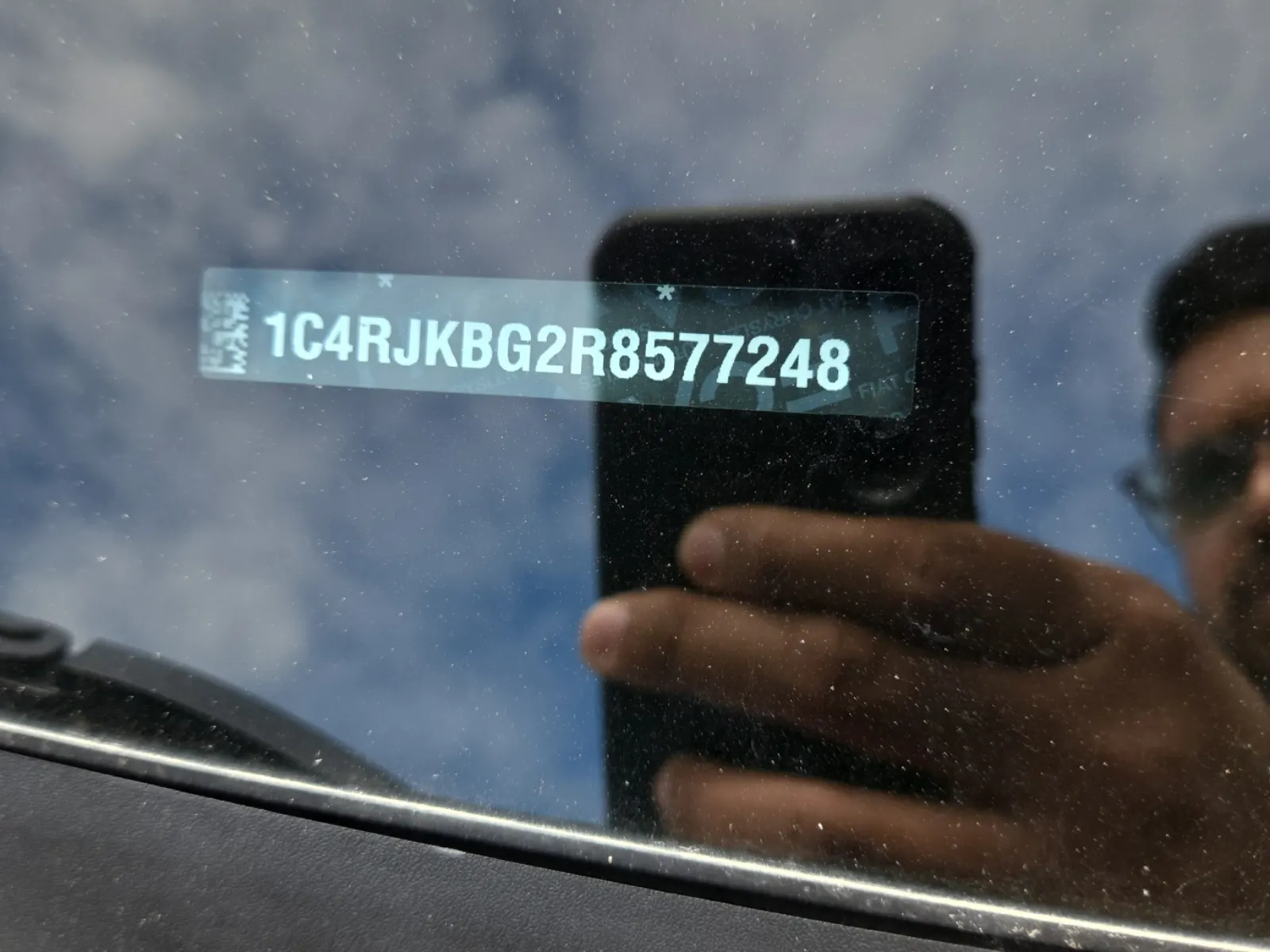 Dash VIN Plate Photo