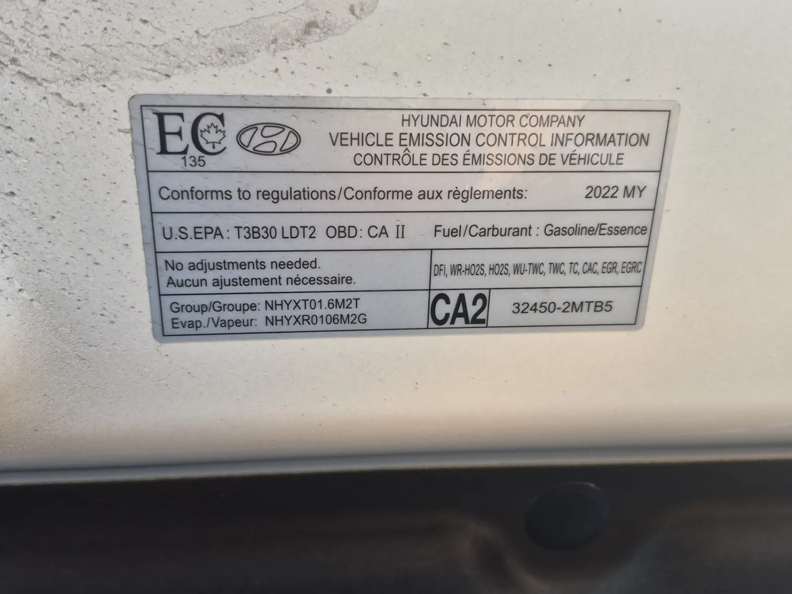 Emission Sticker Photo