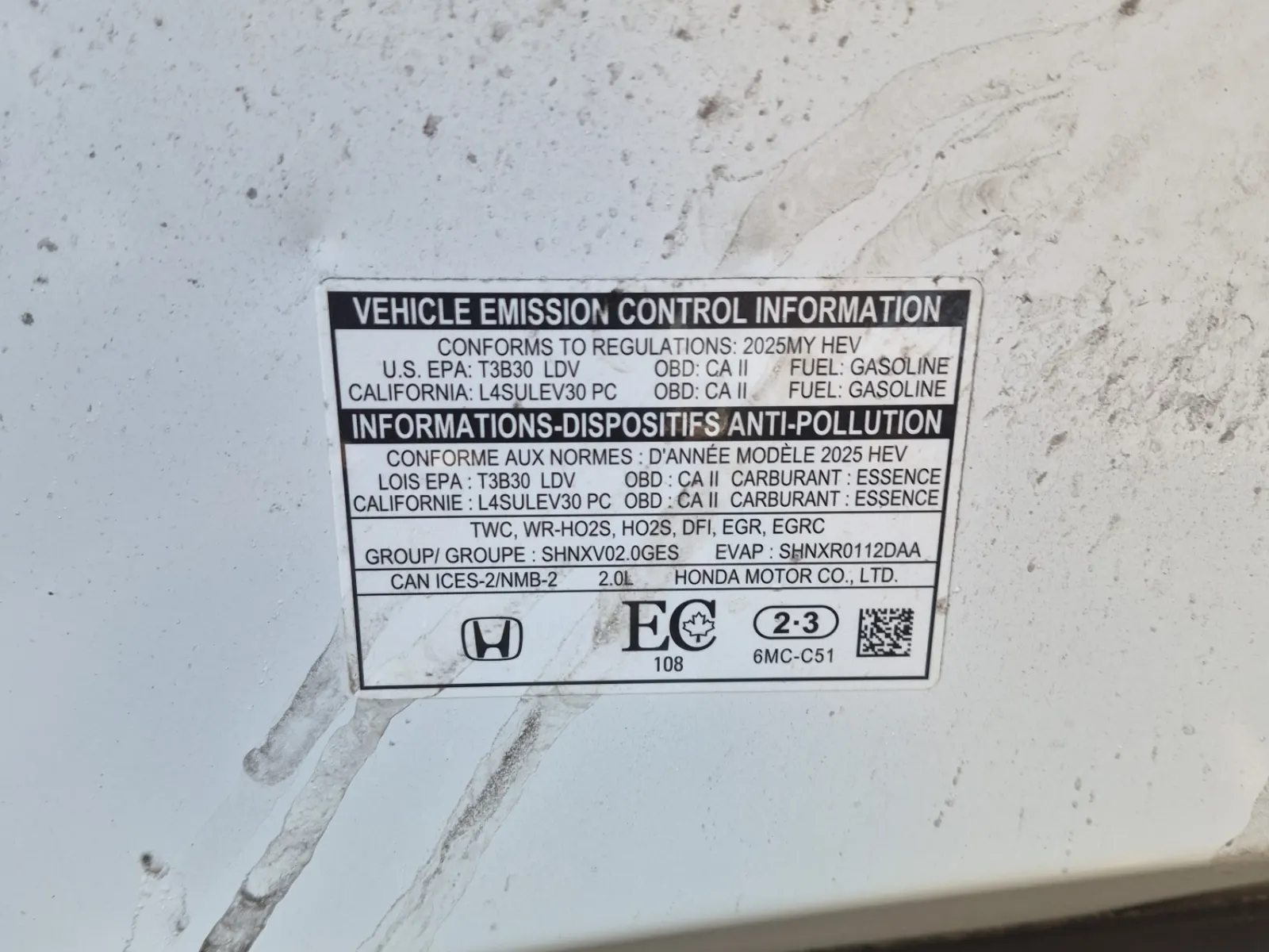 Emission Sticker Photo