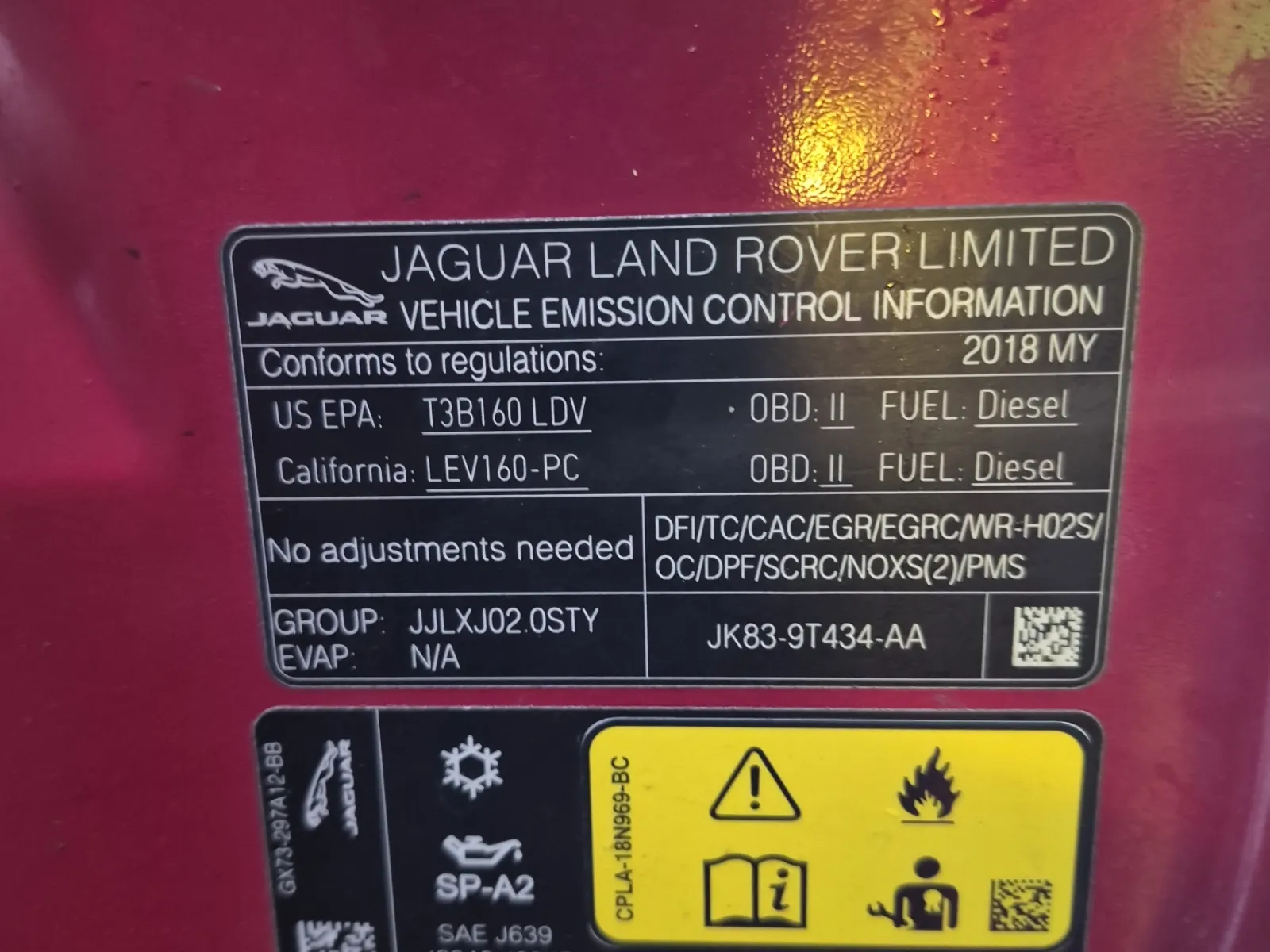 Emission Sticker Photo