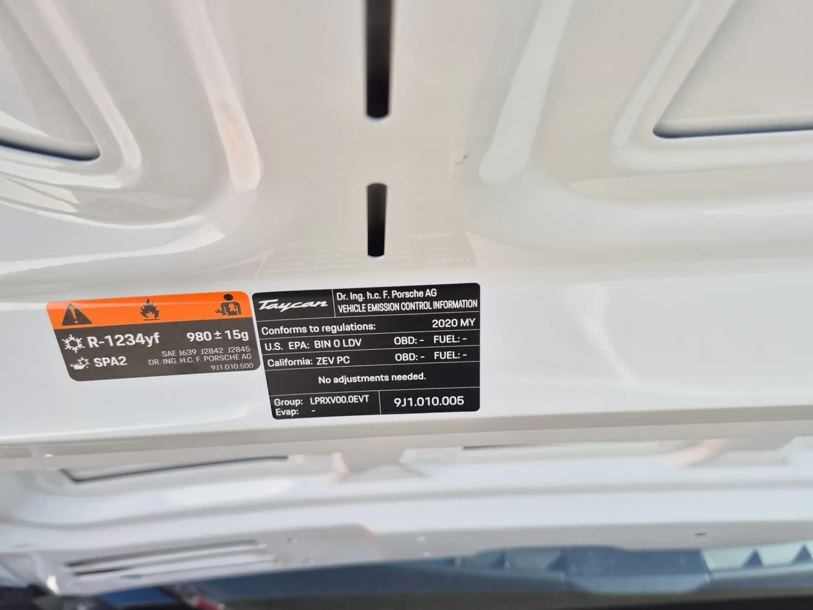 Emission Sticker Photo