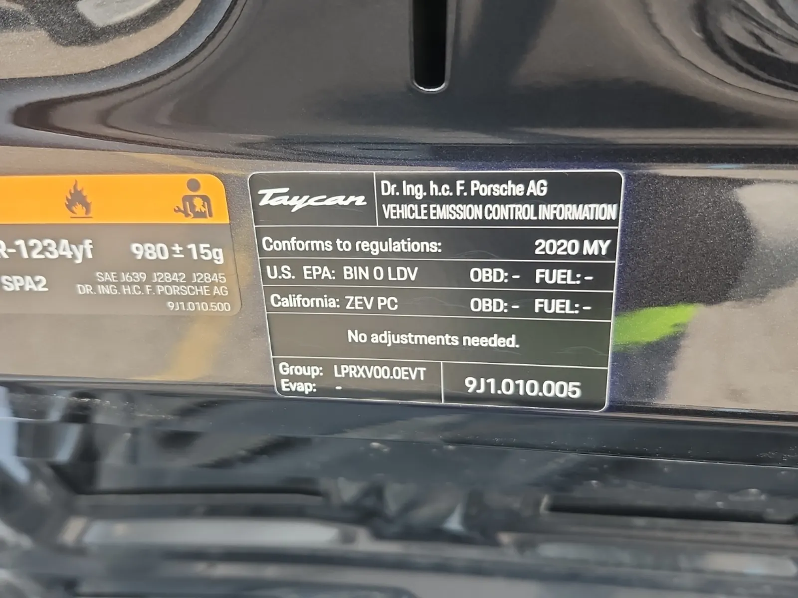 Emission Sticker Photo