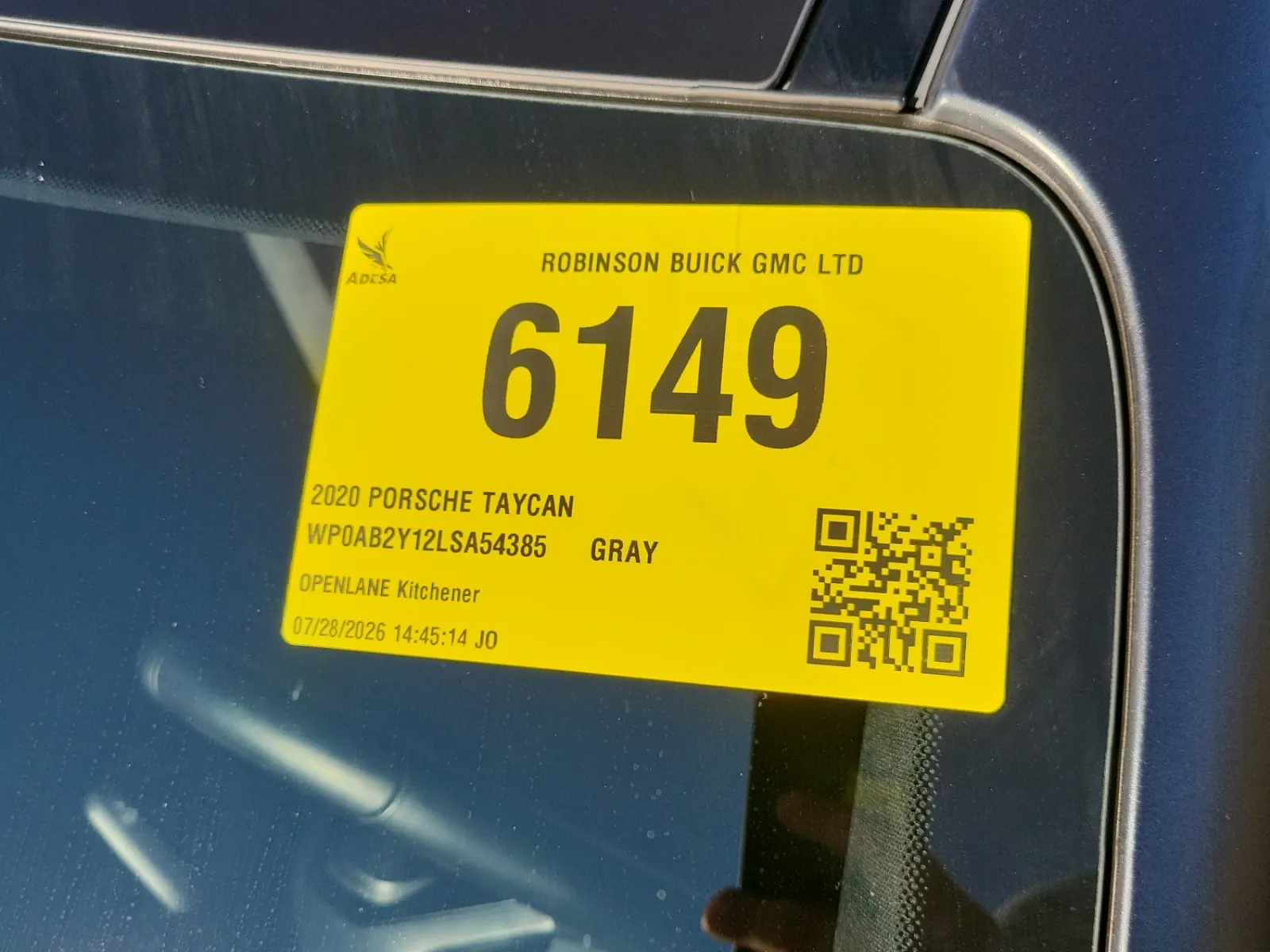Inventory Label Photo
