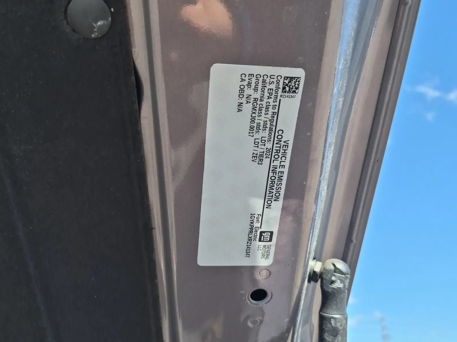 Emission Sticker Photo