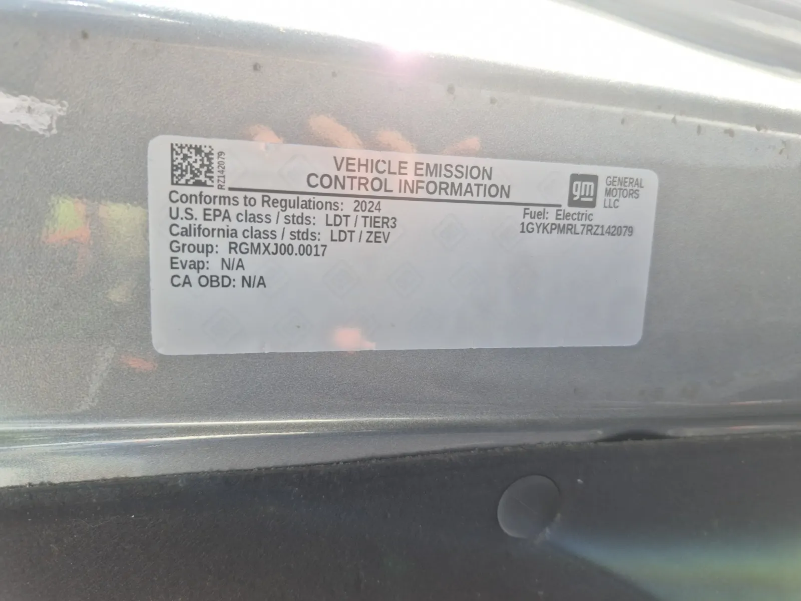 Emission Sticker Photo