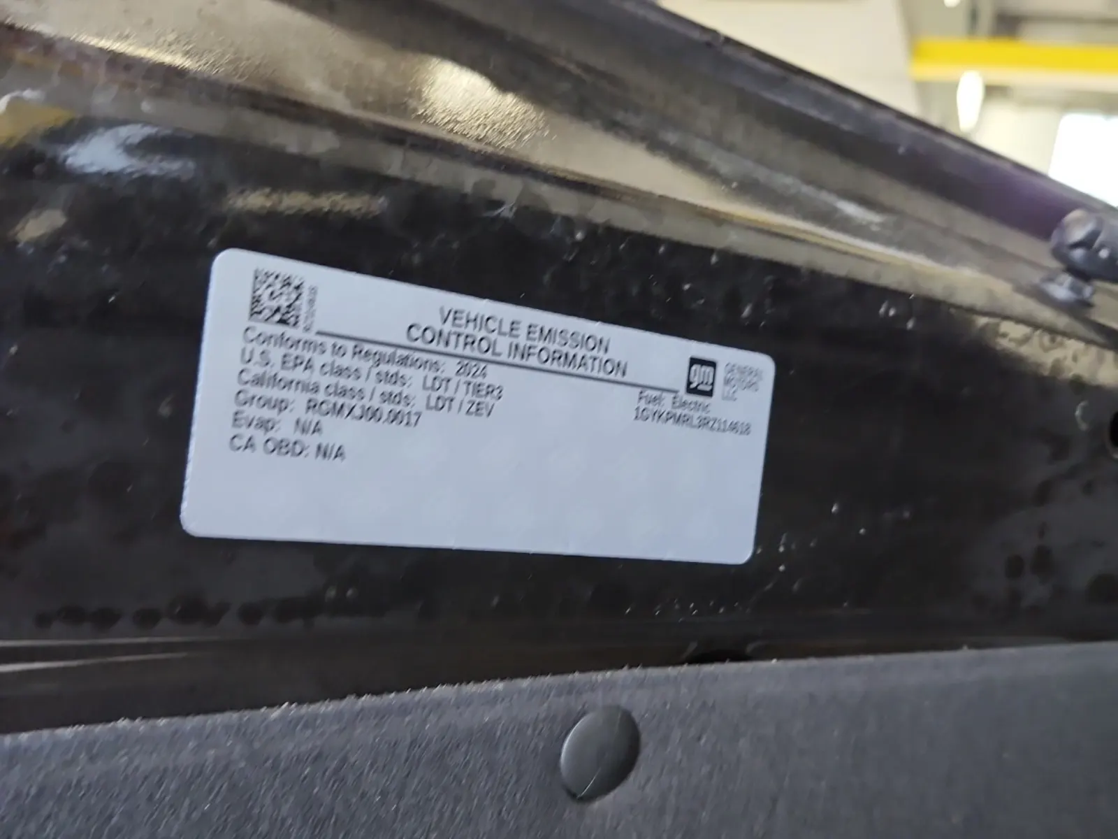 Emission Sticker Photo