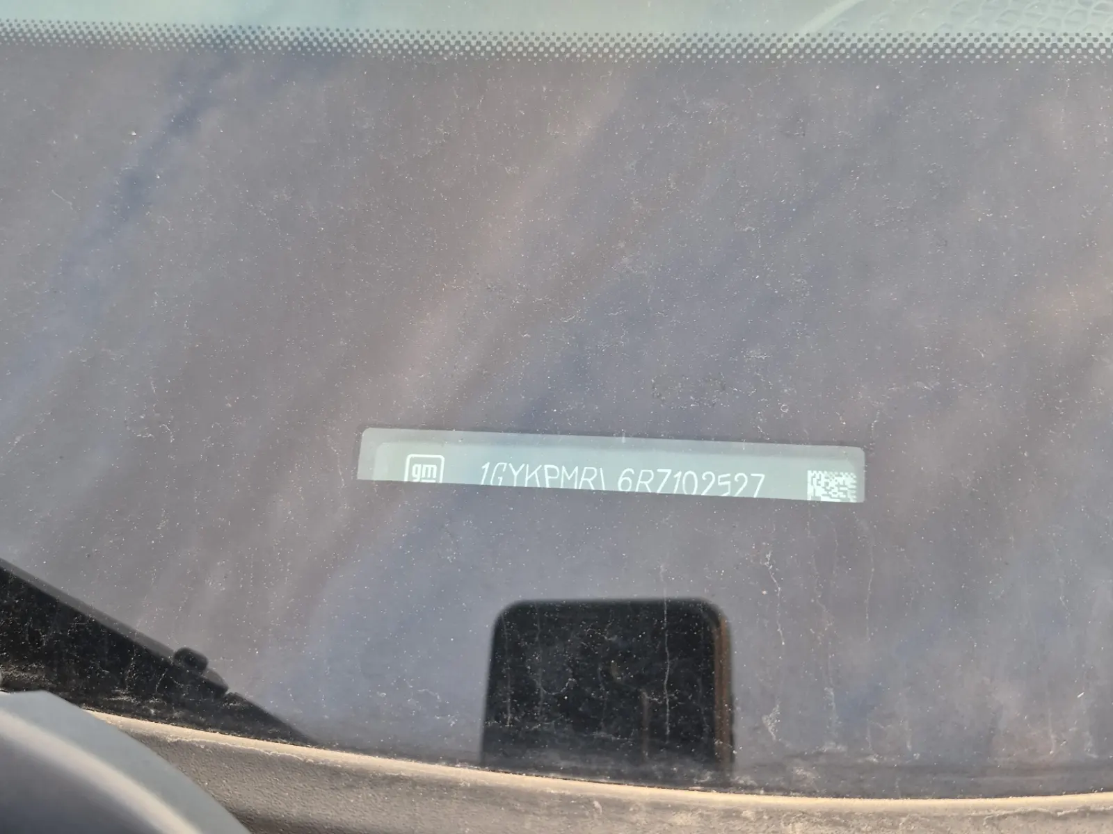 Dash VIN Plate Photo