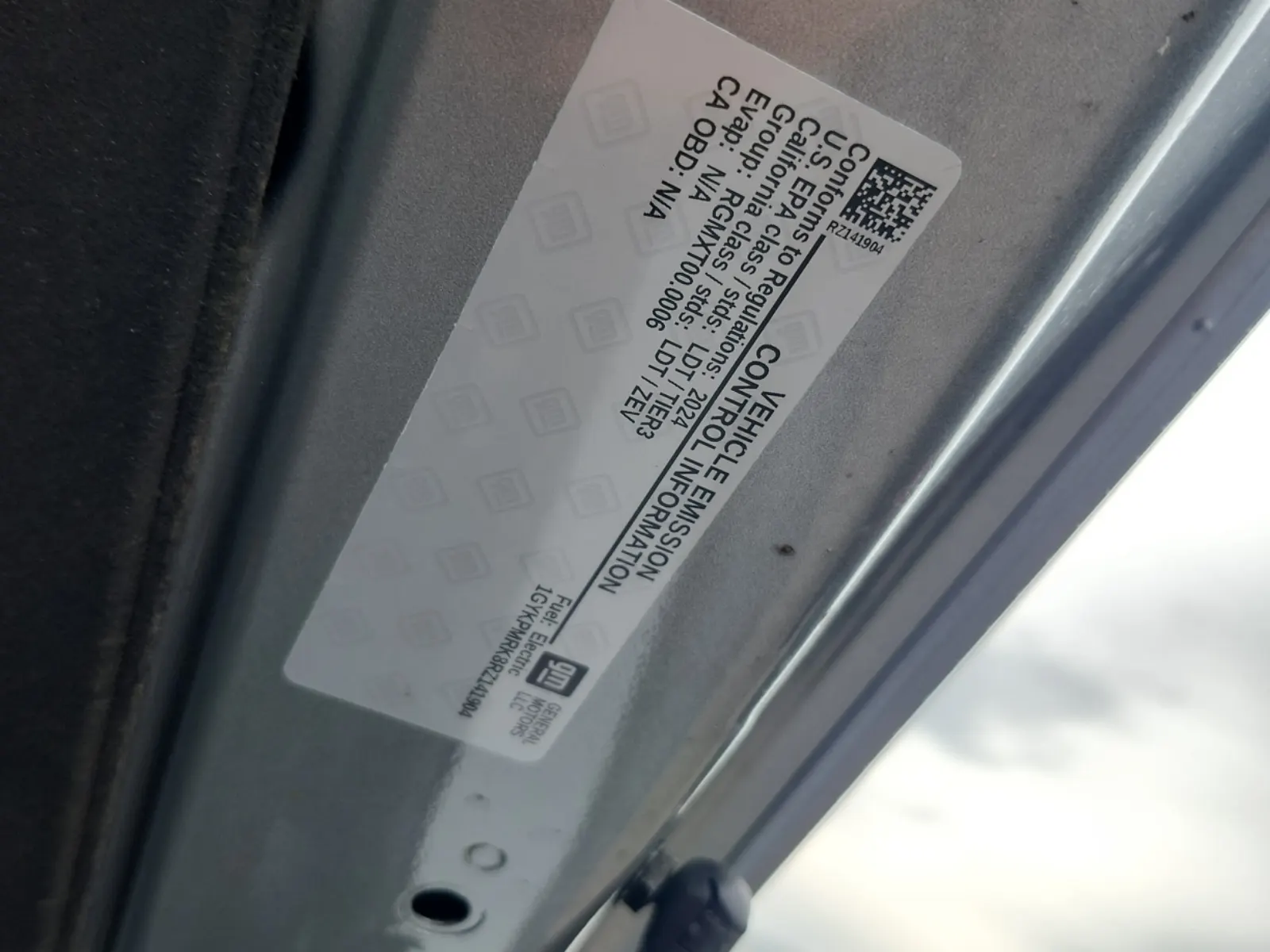 Emission Sticker Photo