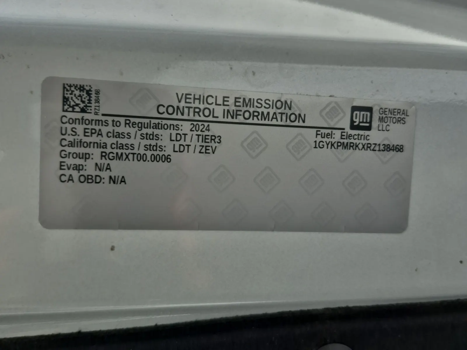 Emission Sticker Photo