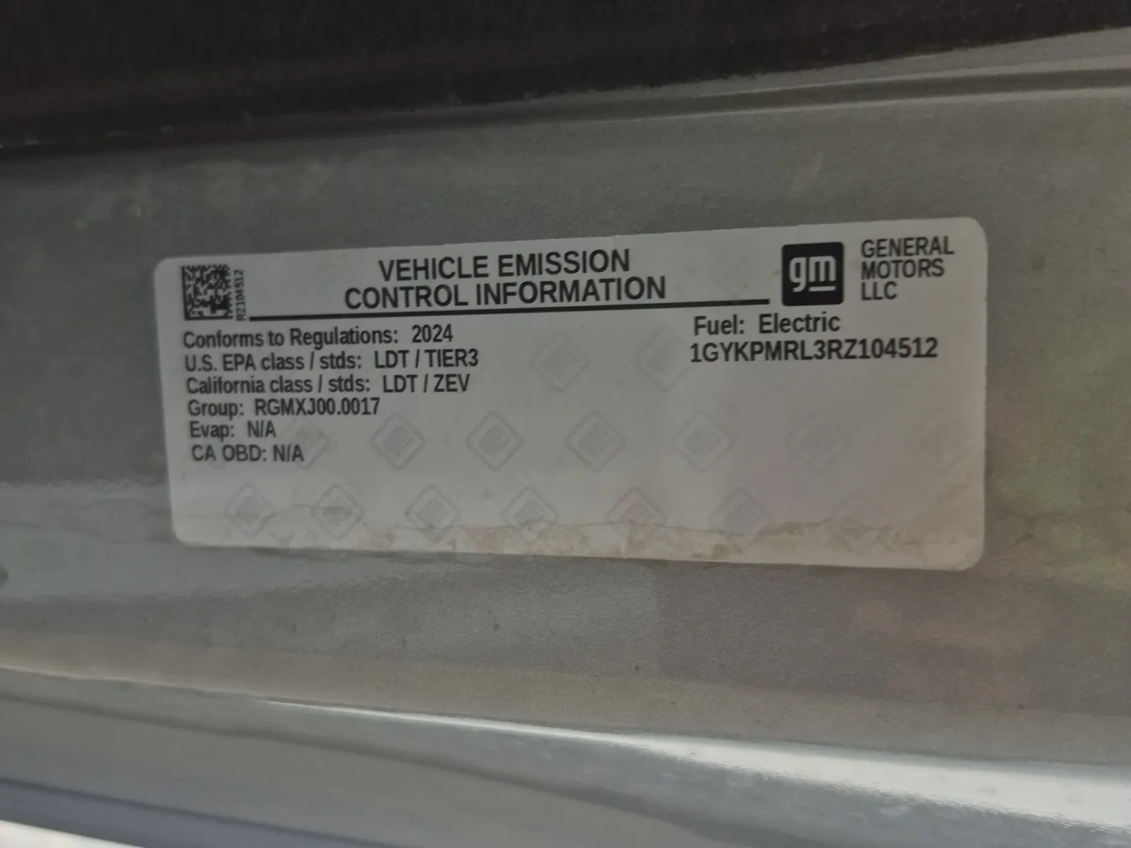 Emission Sticker Photo