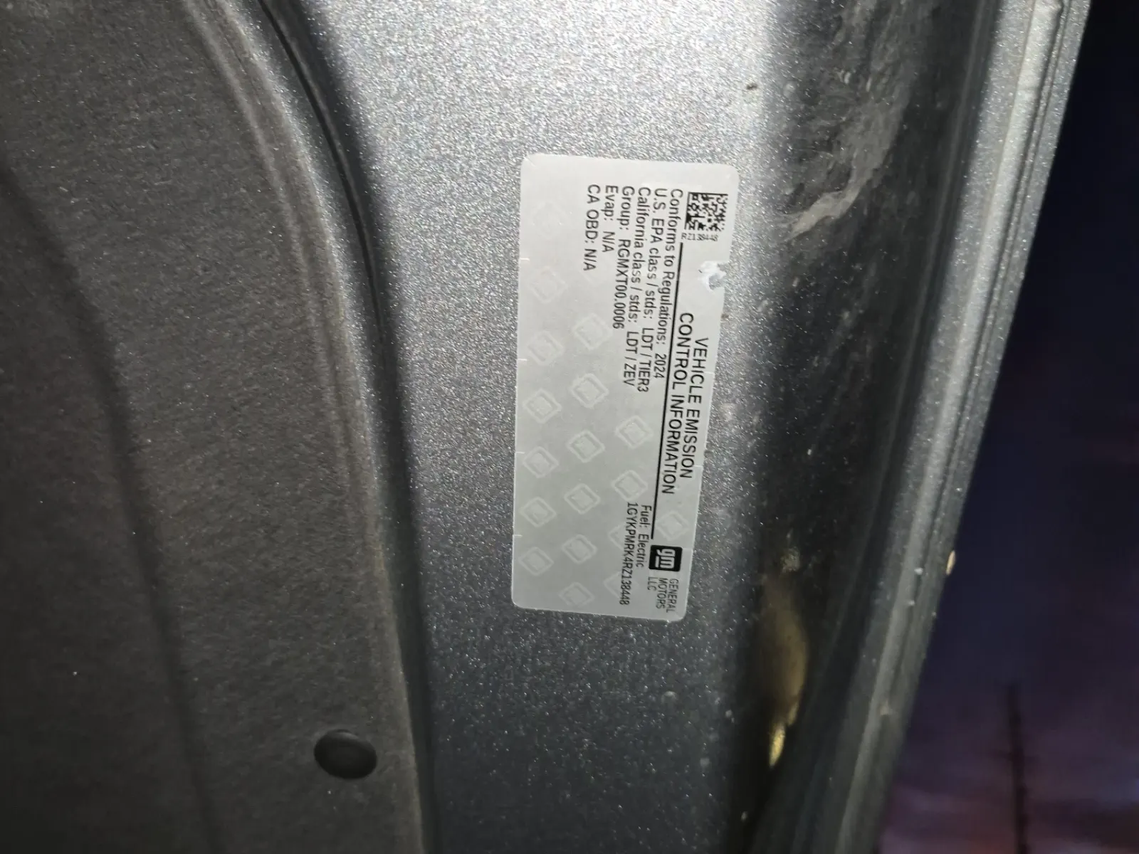 Emission Sticker Photo