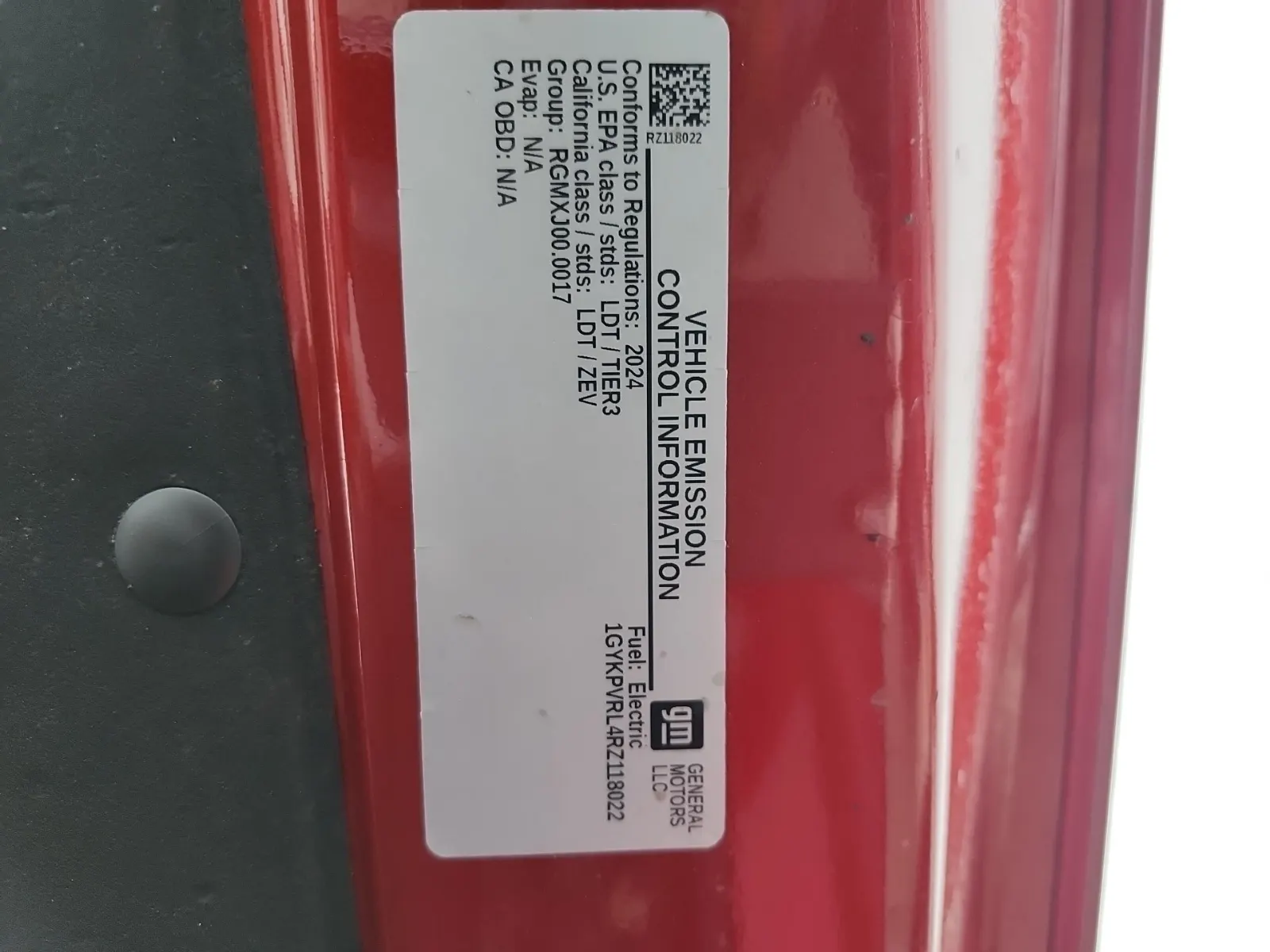 Emission Sticker Photo