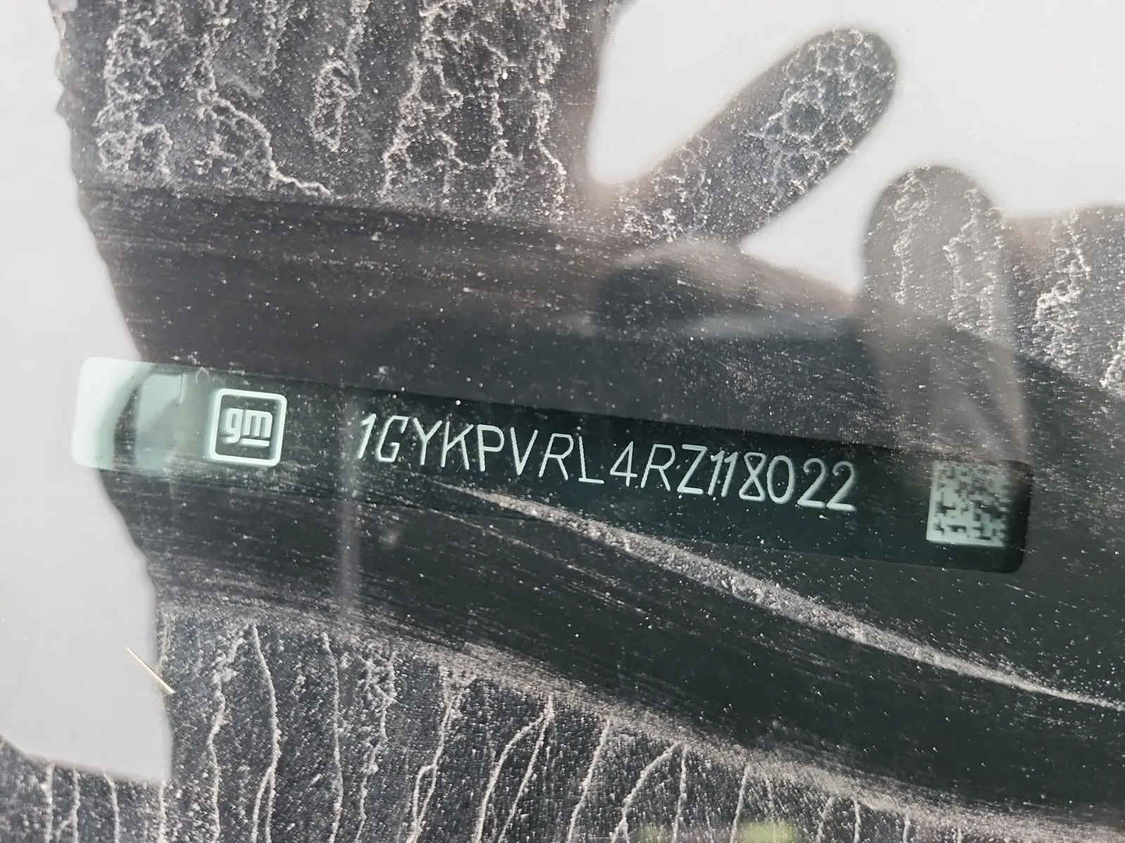 Dash VIN Plate Photo