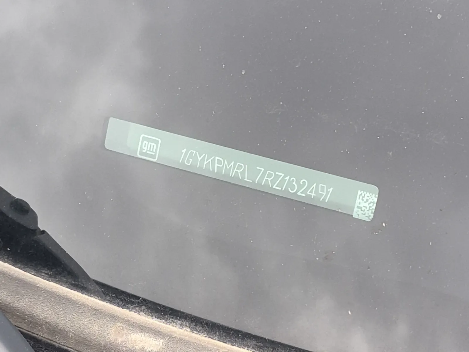 Dash VIN Plate Photo