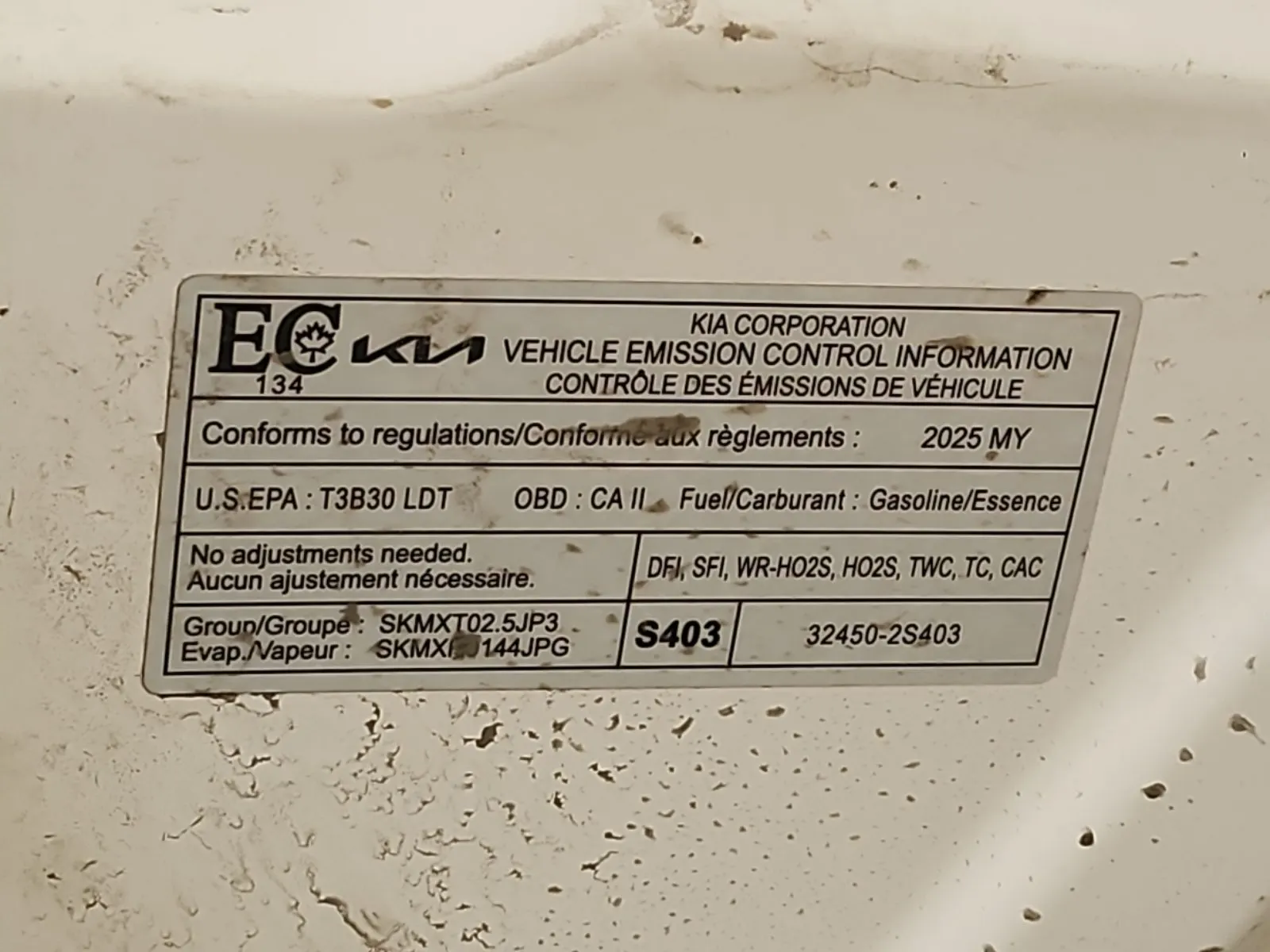 Emission Sticker Photo