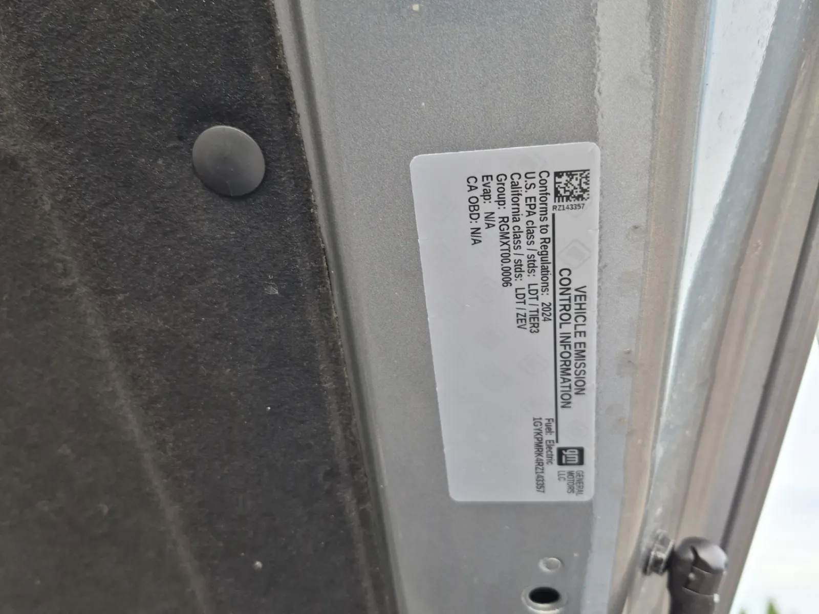 Emission Sticker Photo