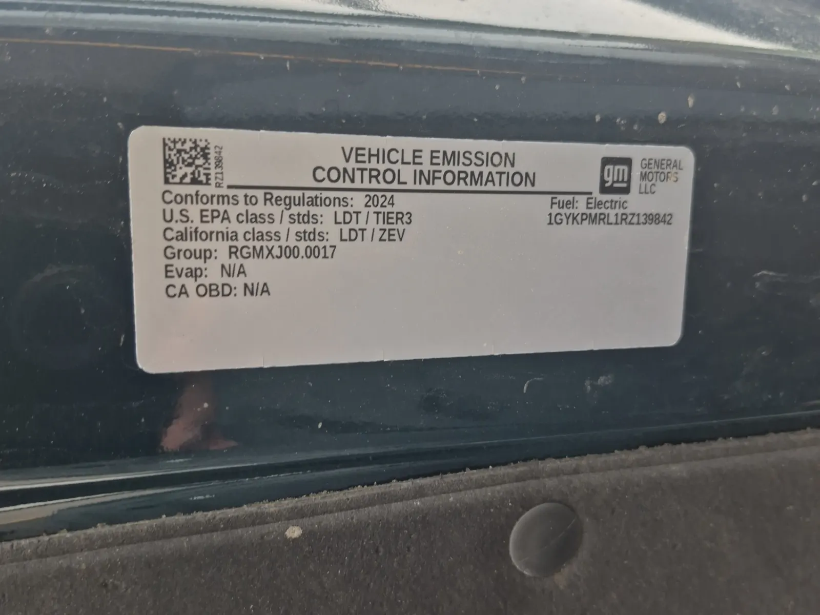 Emission Sticker Photo