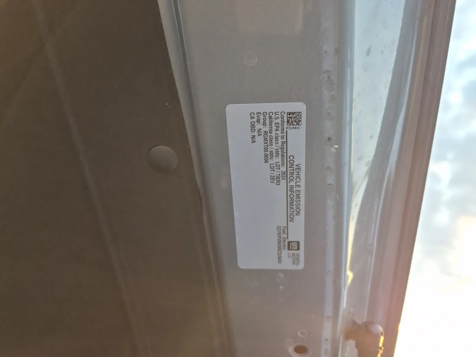 Emission Sticker Photo