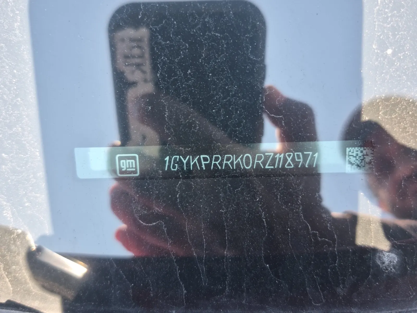 Dash VIN Plate Photo