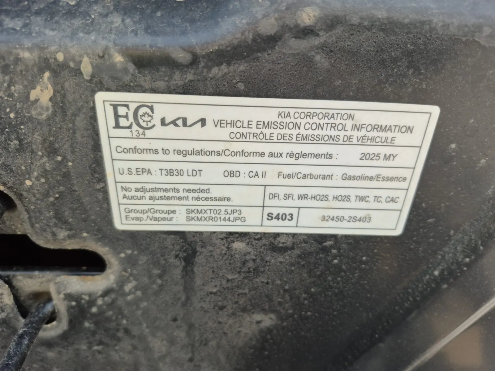 Emission Sticker Photo