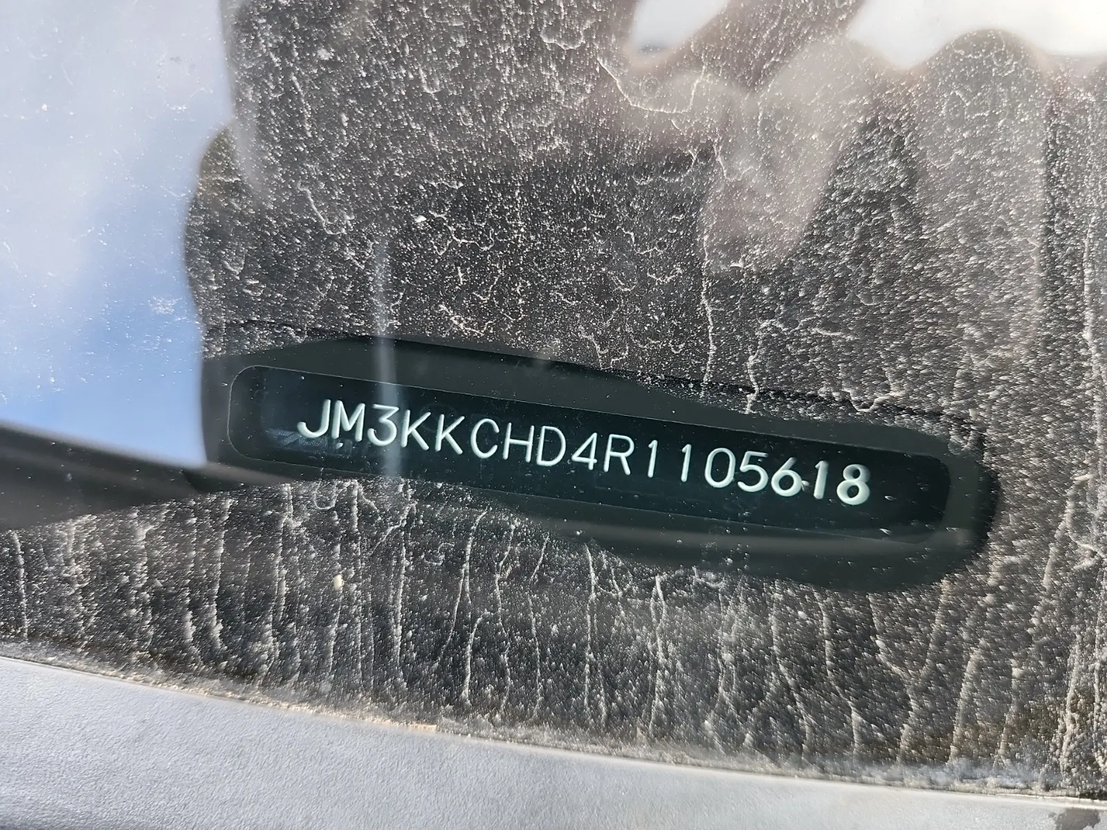 Dash VIN Plate Photo