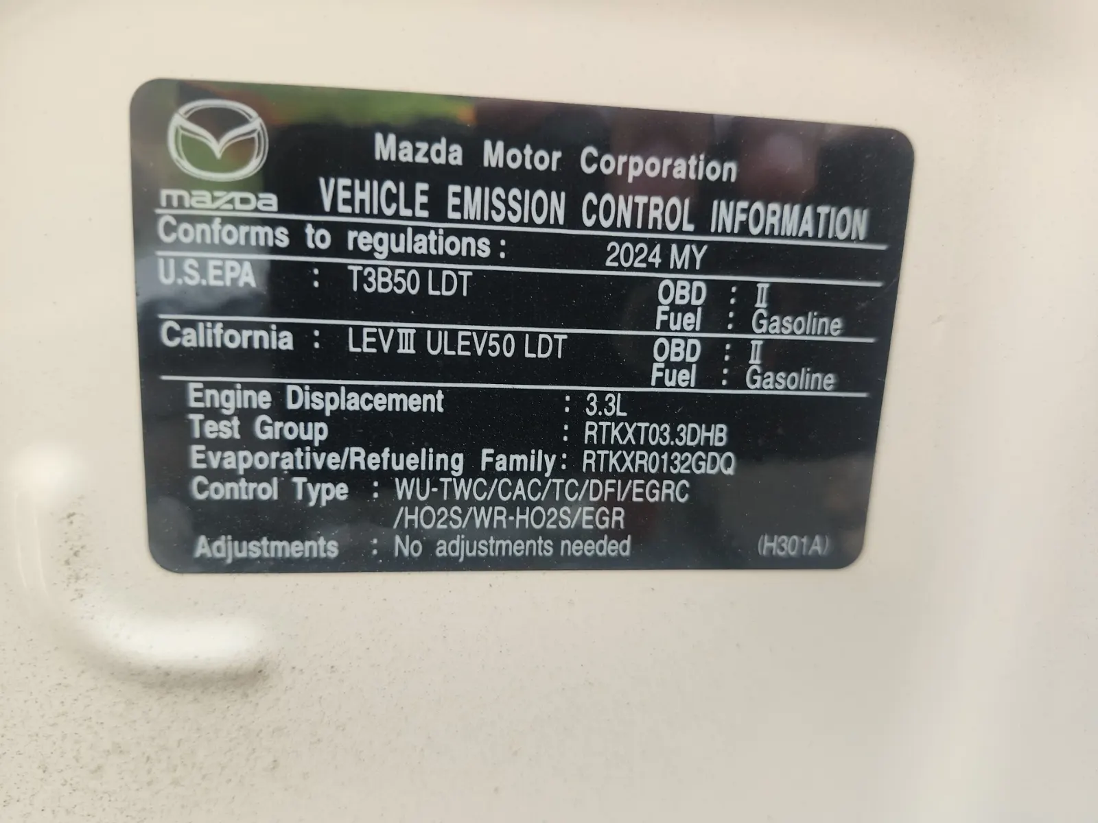 Emission Sticker Photo