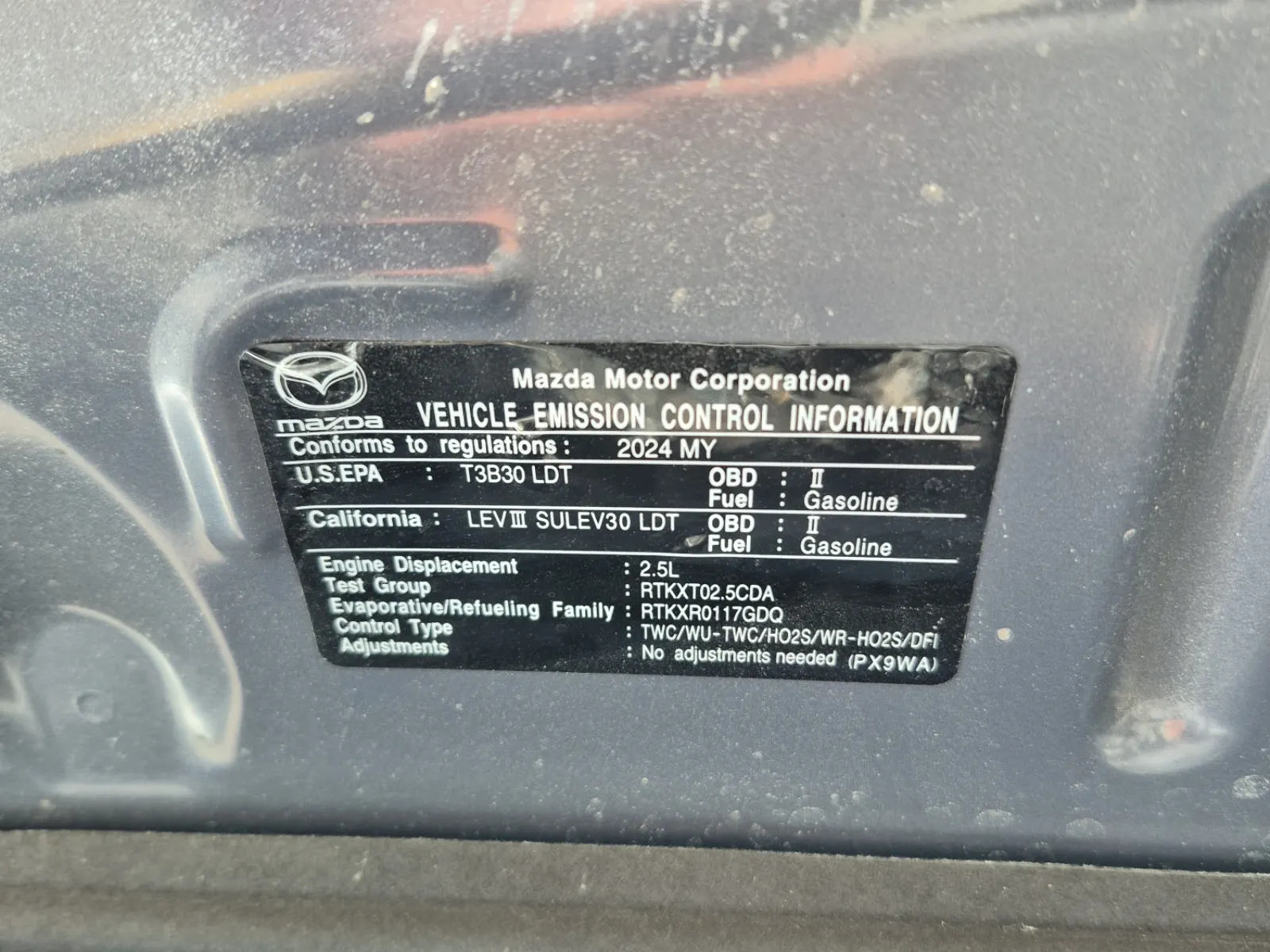 Emission Sticker Photo