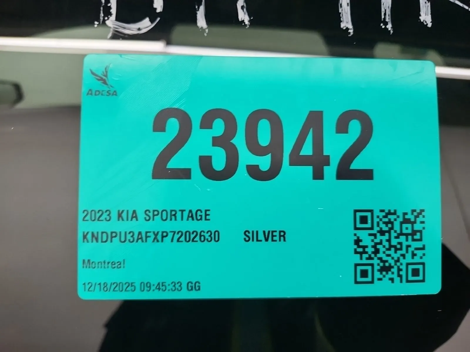 Inventory Label Photo