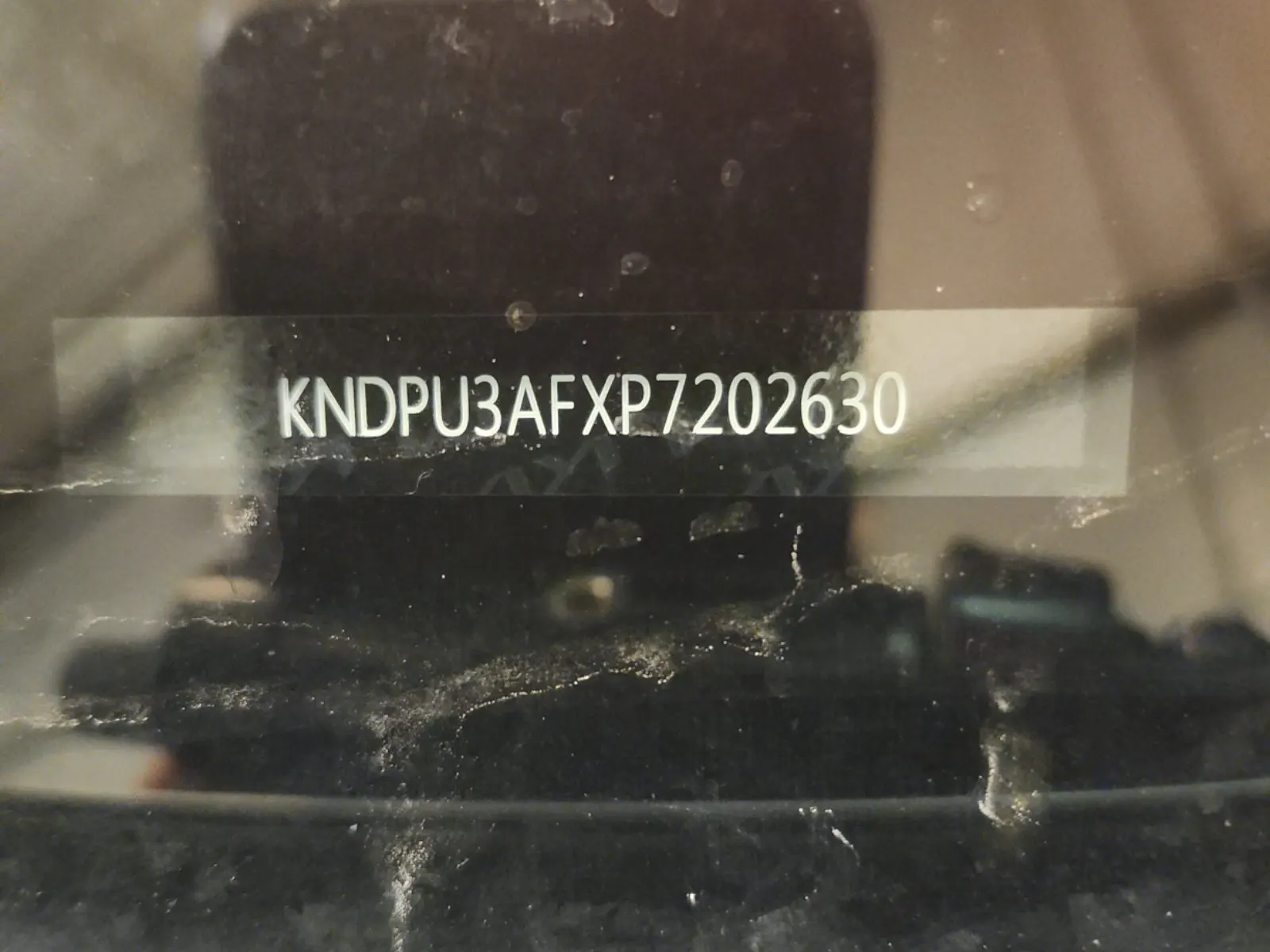 Dash VIN Plate Photo