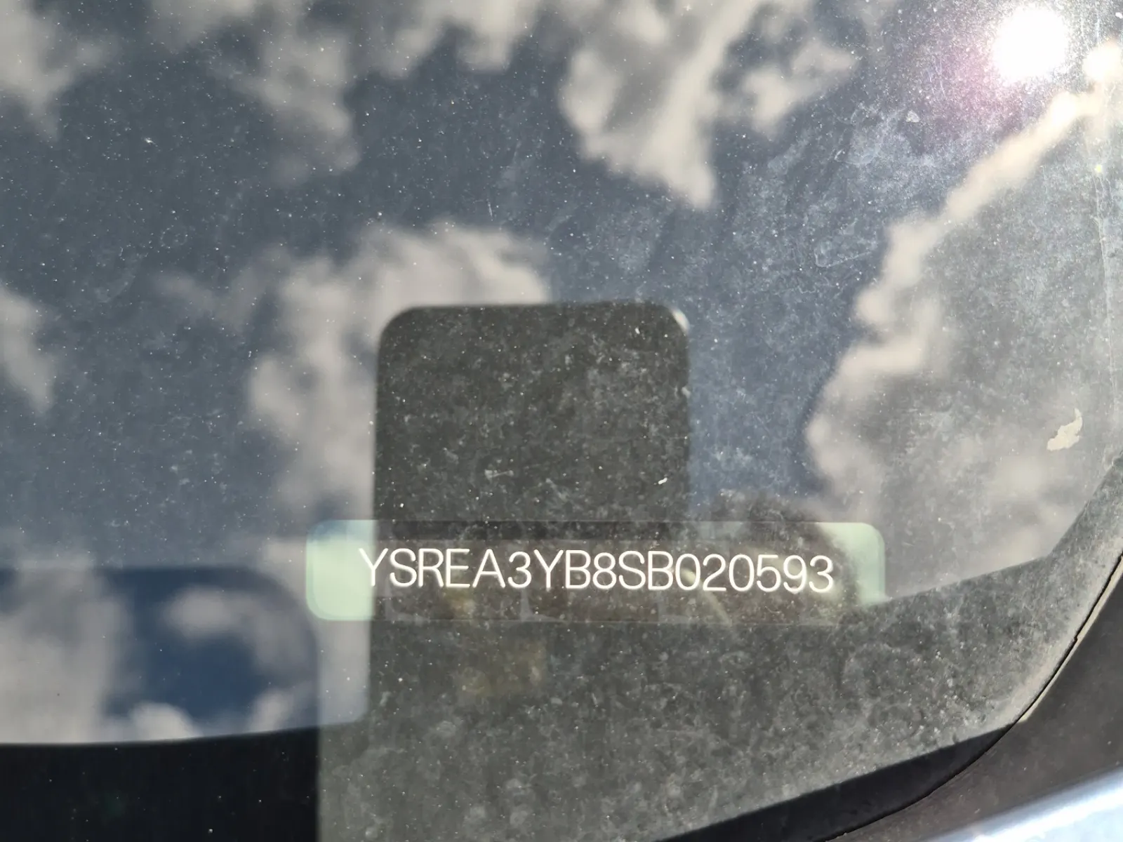 Dash VIN Plate Photo