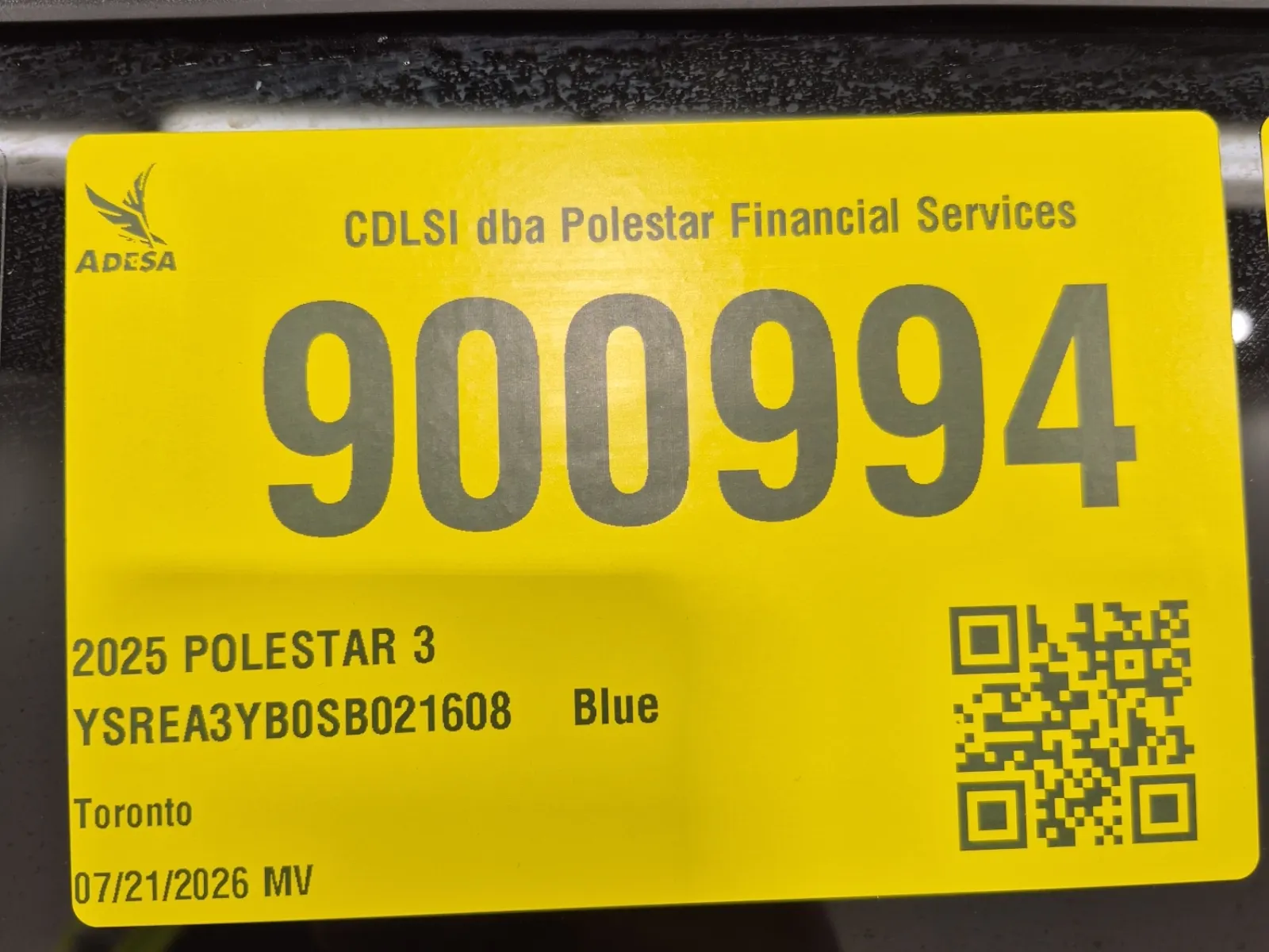 Inventory Label Photo