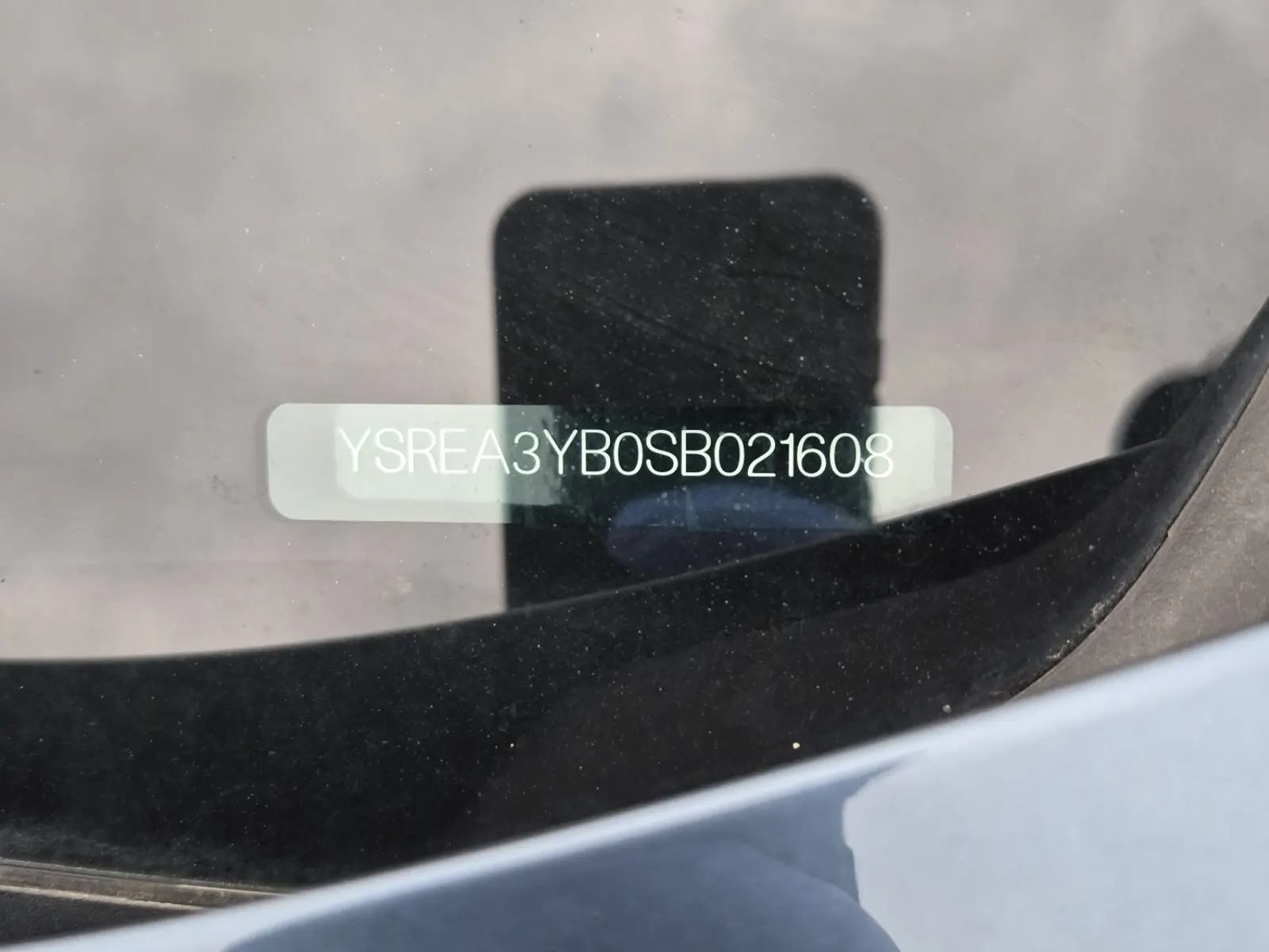 Dash VIN Plate Photo