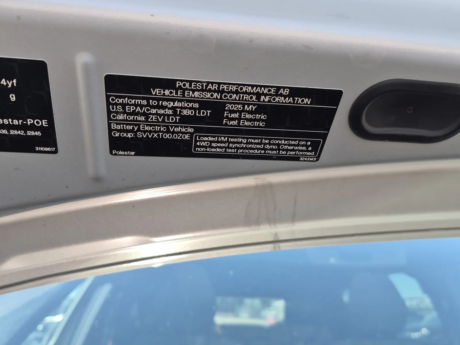 Emission Sticker Photo