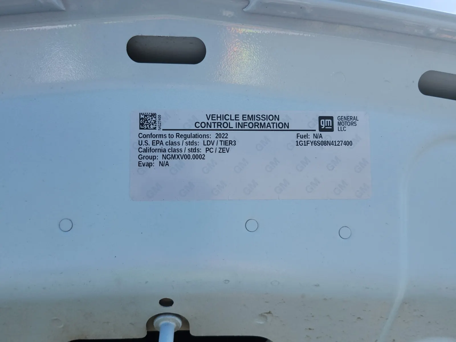 Emission Sticker Photo