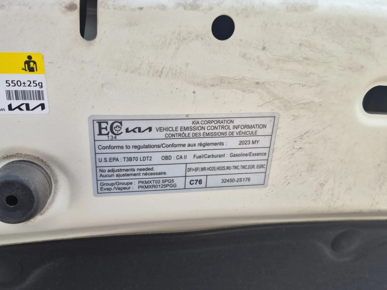 Emission Sticker Photo