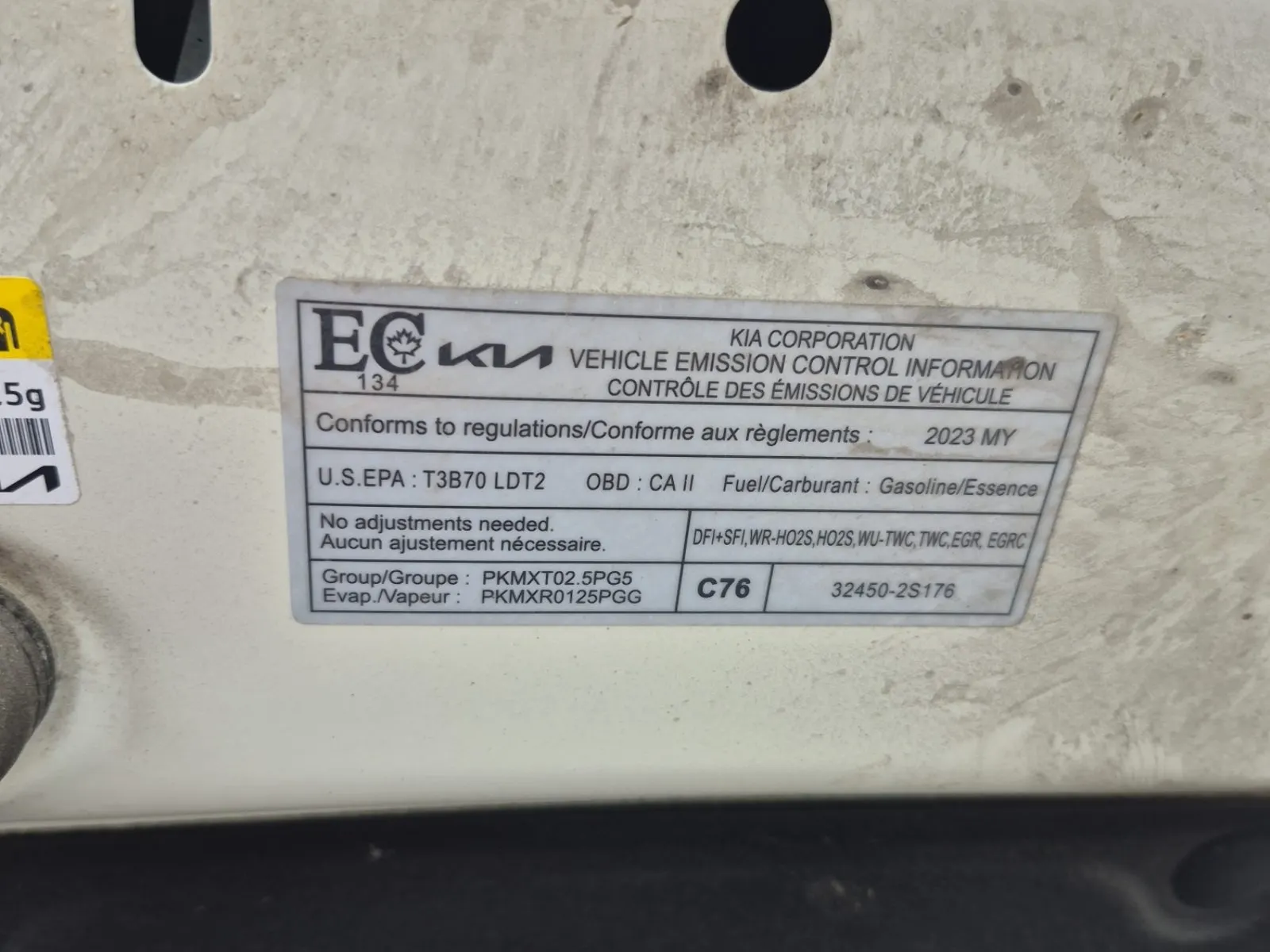 Emission Sticker Photo