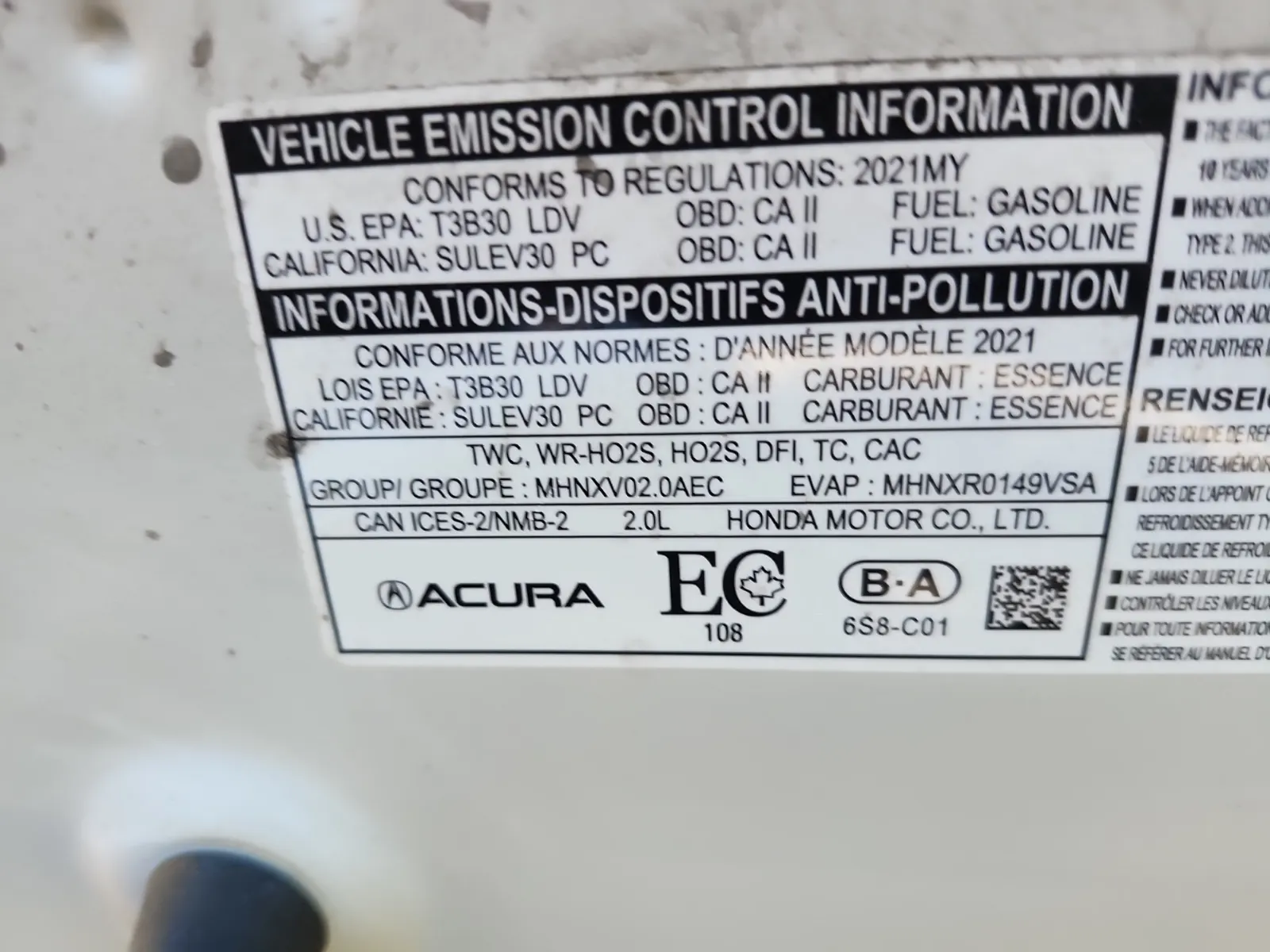 Emission Sticker Photo