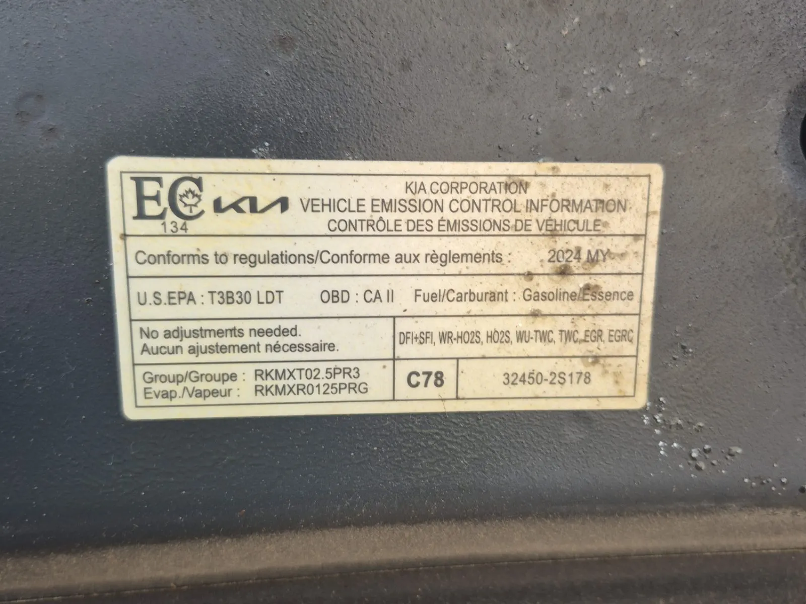 Emission Sticker Photo