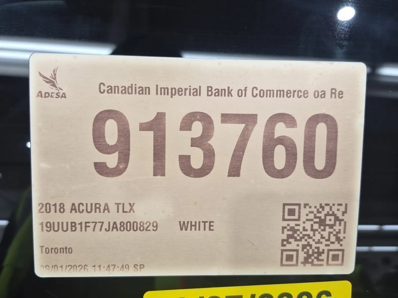 Inventory Label Photo