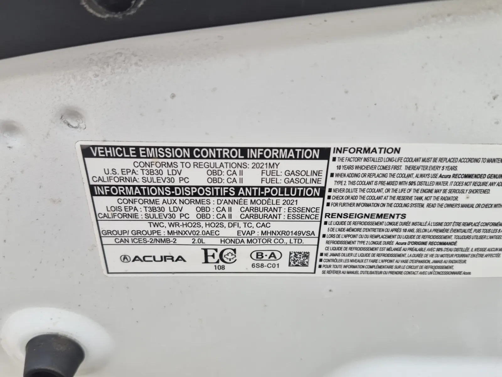 Emission Sticker Photo