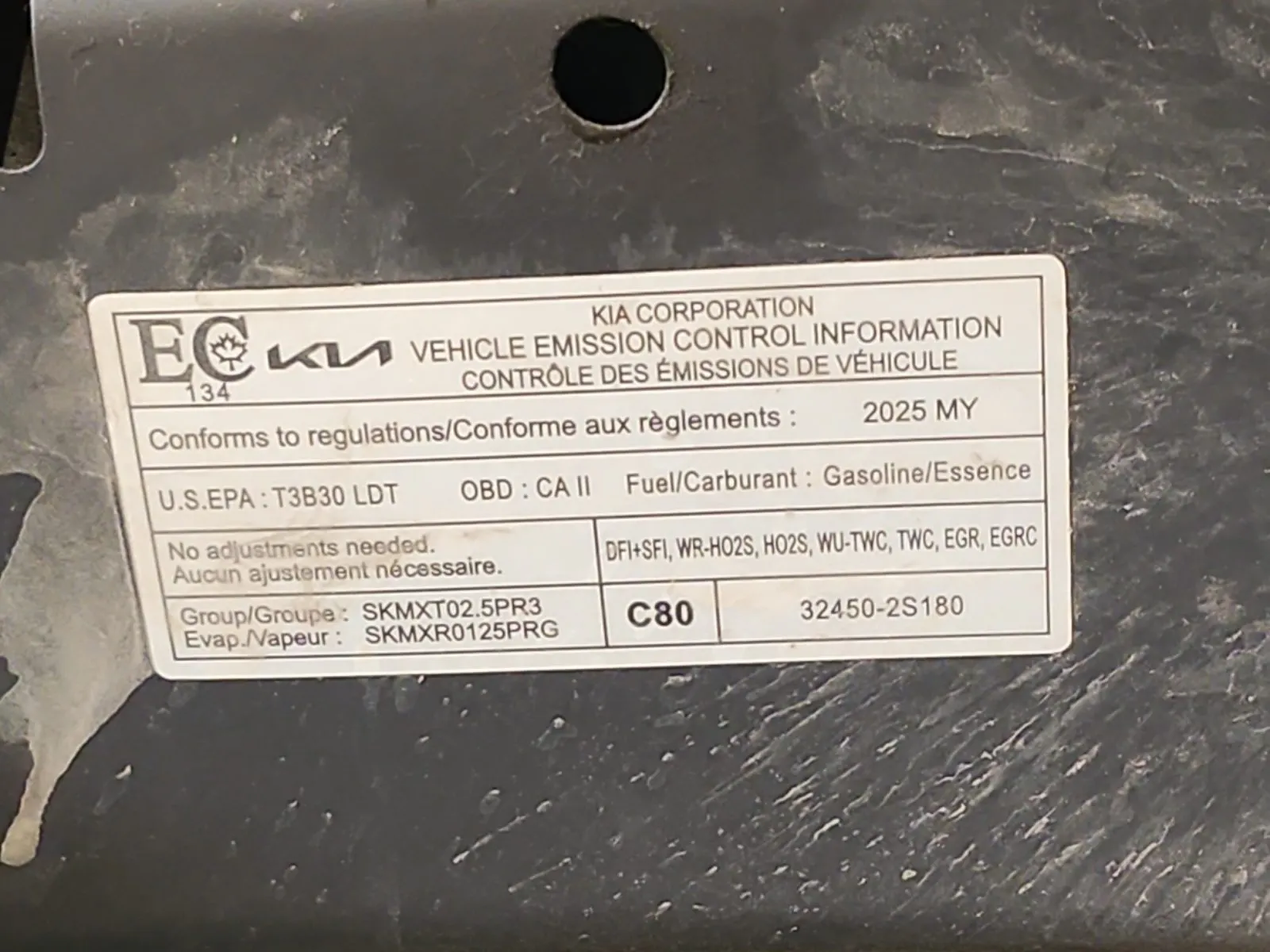 Emission Sticker Photo
