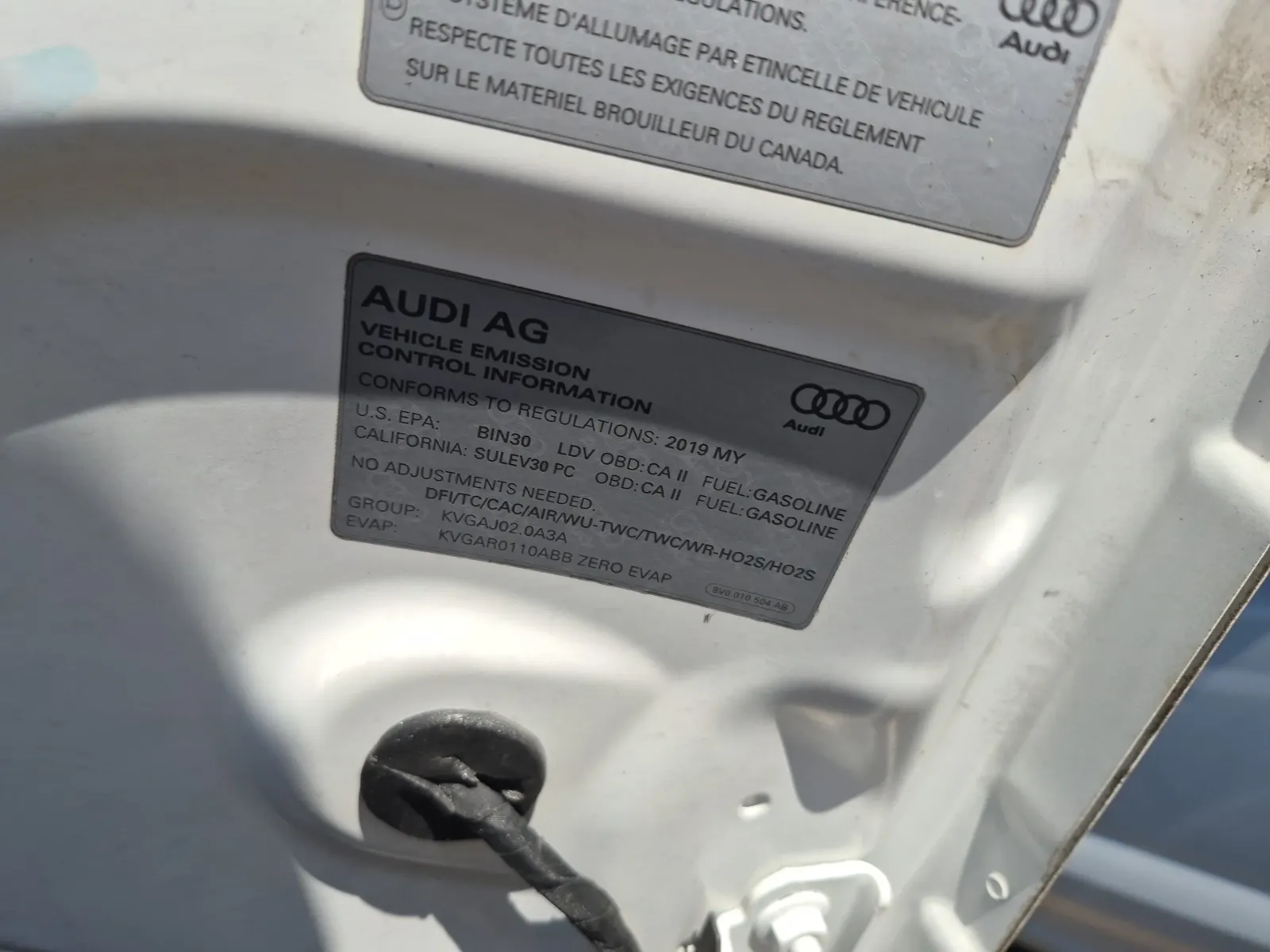 Emission Sticker Photo