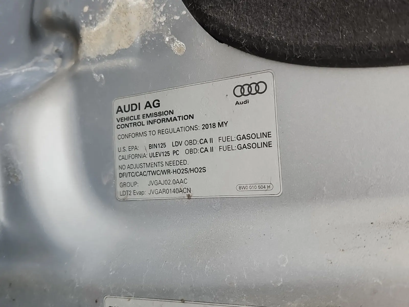 Emission Sticker Photo