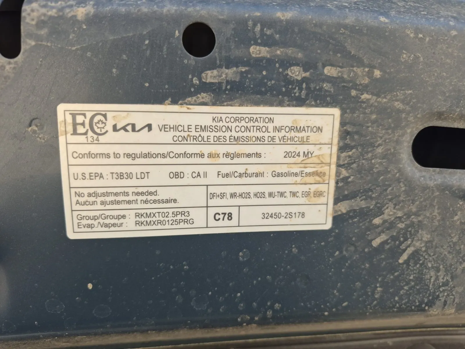 Emission Sticker Photo
