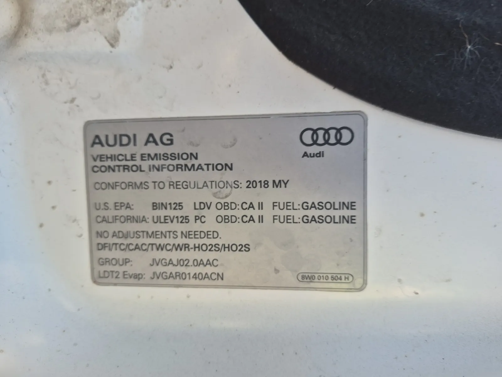 Emission Sticker Photo