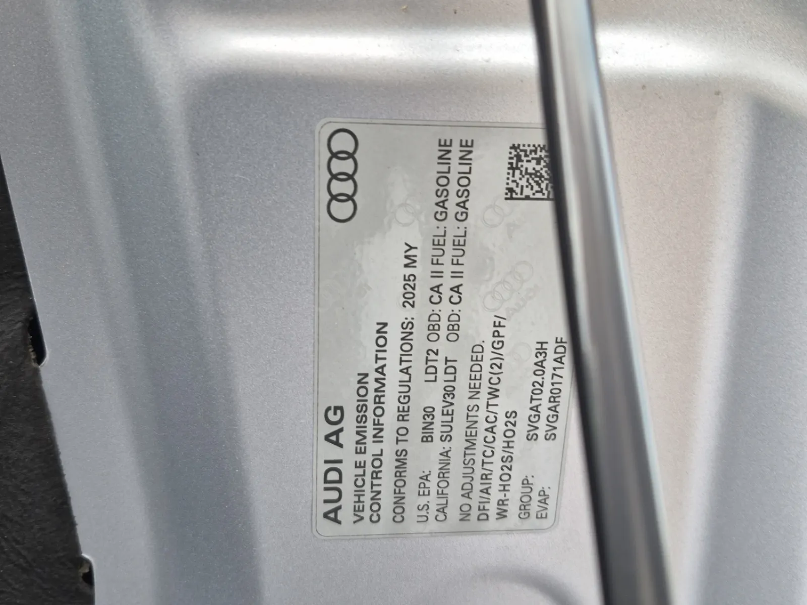 Emission Sticker Photo