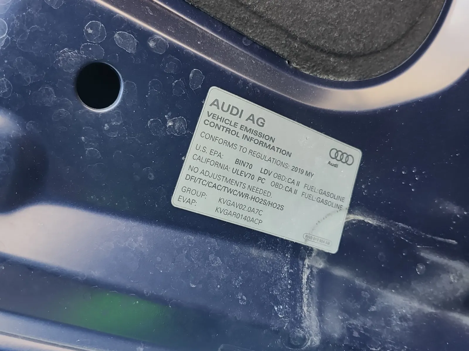 Emission Sticker Photo