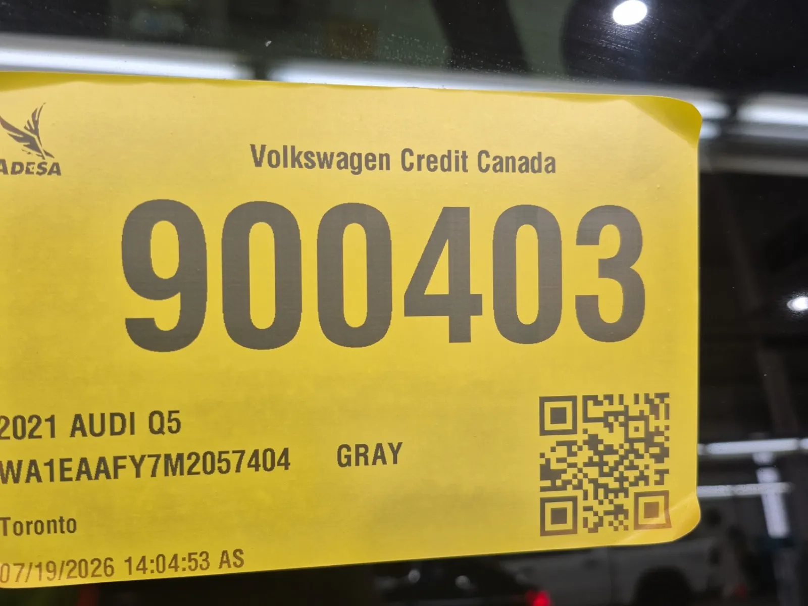 Inventory Label Photo