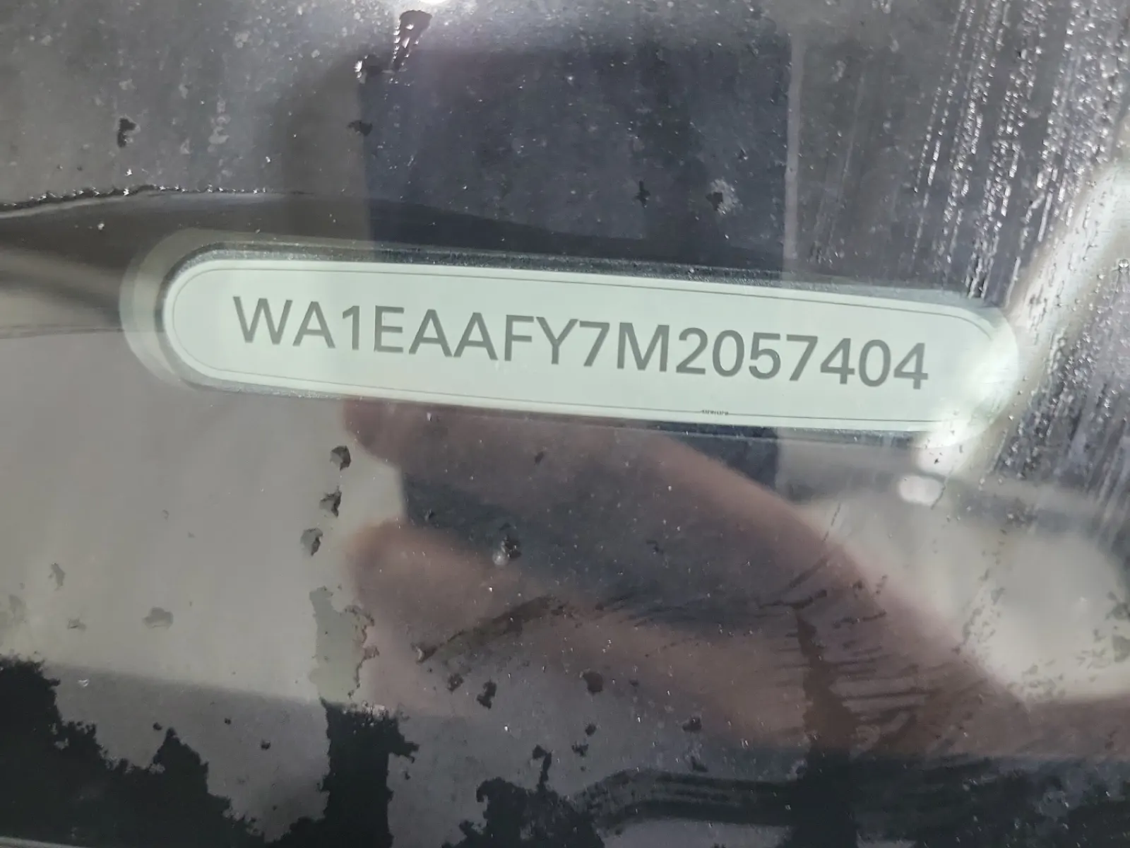 VIN Sticker Photo