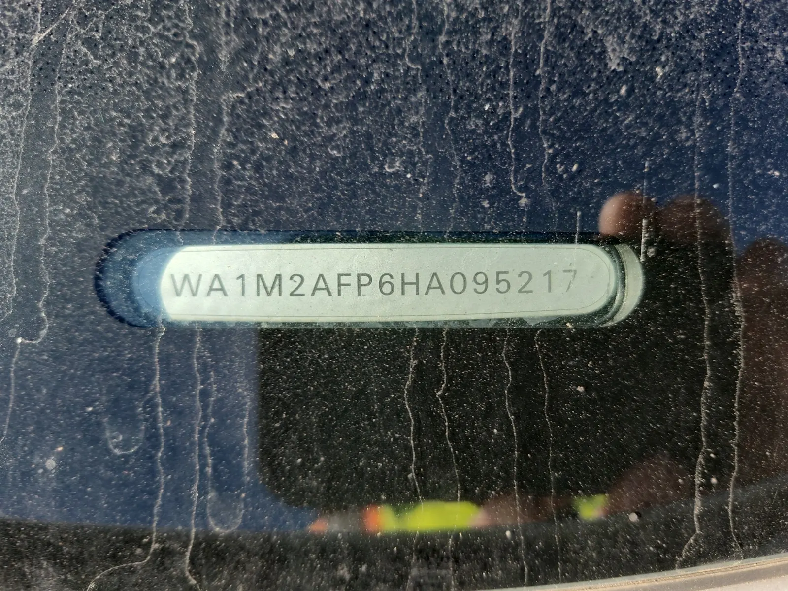 Dash VIN Plate Photo